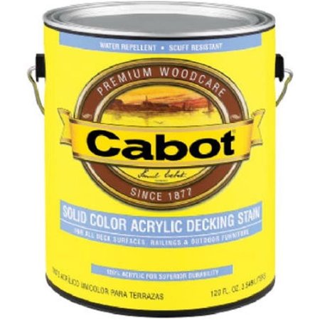 SAMUEL CABOT INC Cabot Samuel 1808-05 QT; Medium Base; 100 Percent Acrylic; Solid Color Decking Stain 717207